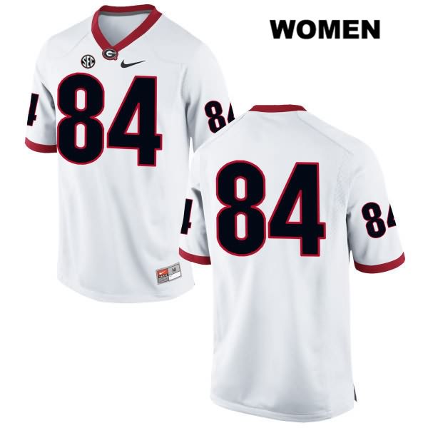 Georgia Bulldogs Women's Walter Grant #84 NCAA No Name Authentic White Nike Stitched College Football Jersey MNB1756VZ
